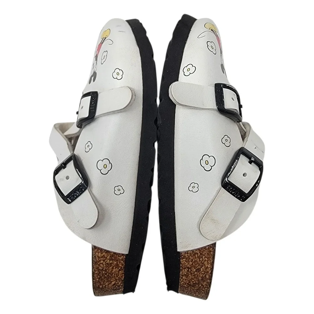 Birkenstock‎ Disney Birkis Clogs Girls Size C8 US 8 Minnie Mickey Mouse White 26